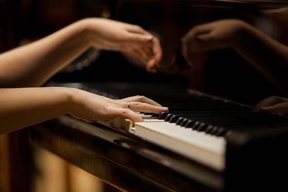 Sharon Drury Playing Piano